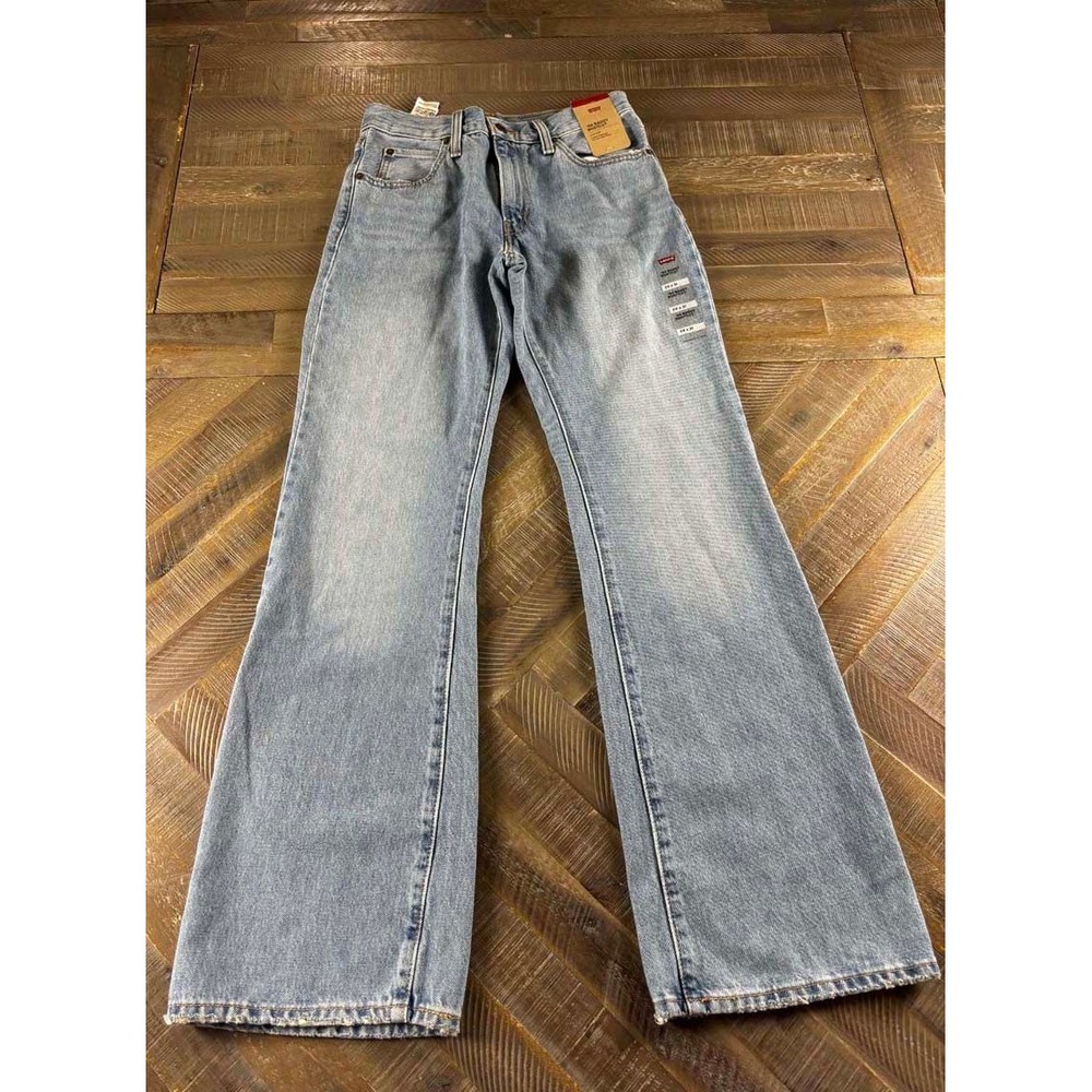 Levis 94 Baggy Bootcut Jeans Womens 24x31 Light Wash Mid Rise Denim NEW